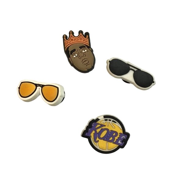CROCS- NBA KOBE BASKETBALL JIBBITZ CHARMS SET OF 4 - Picture 1 of 4